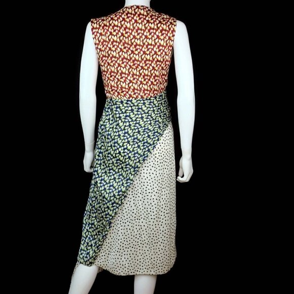 Jason Wu Crinkle Silk Sleeveless Knot Dress Spring Summer 2018 Women's 4 Small - Picture 8 of 13